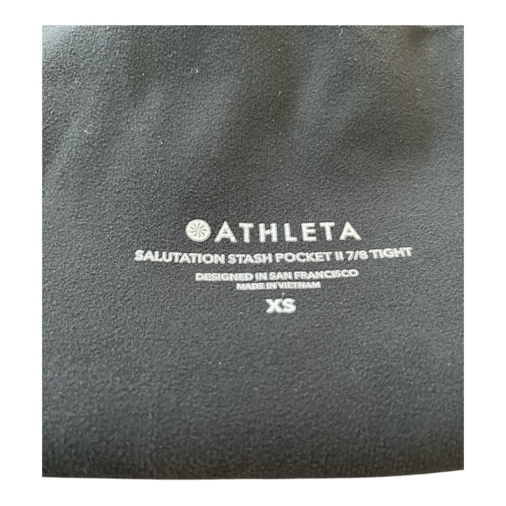 â¨đ¸ATHLETA SALUTATION STASH POCKET 7/8 LEGGINGSâ˘SIZE XSMALL⢠- Picture 16 of 16